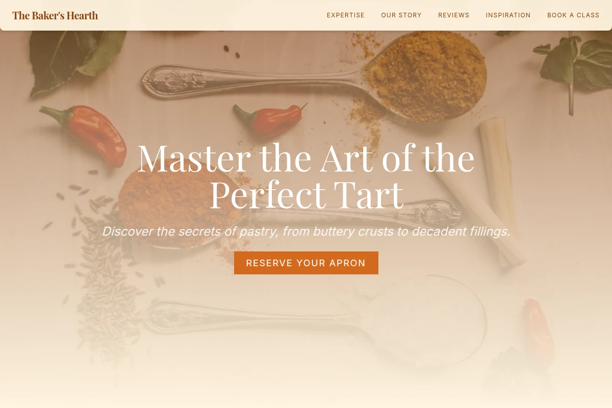 Tart Cooking Class