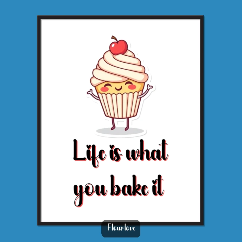 Free Printable Giggling Cupcake Art: Cheerful Downloadable Decor for Sweet Spaces