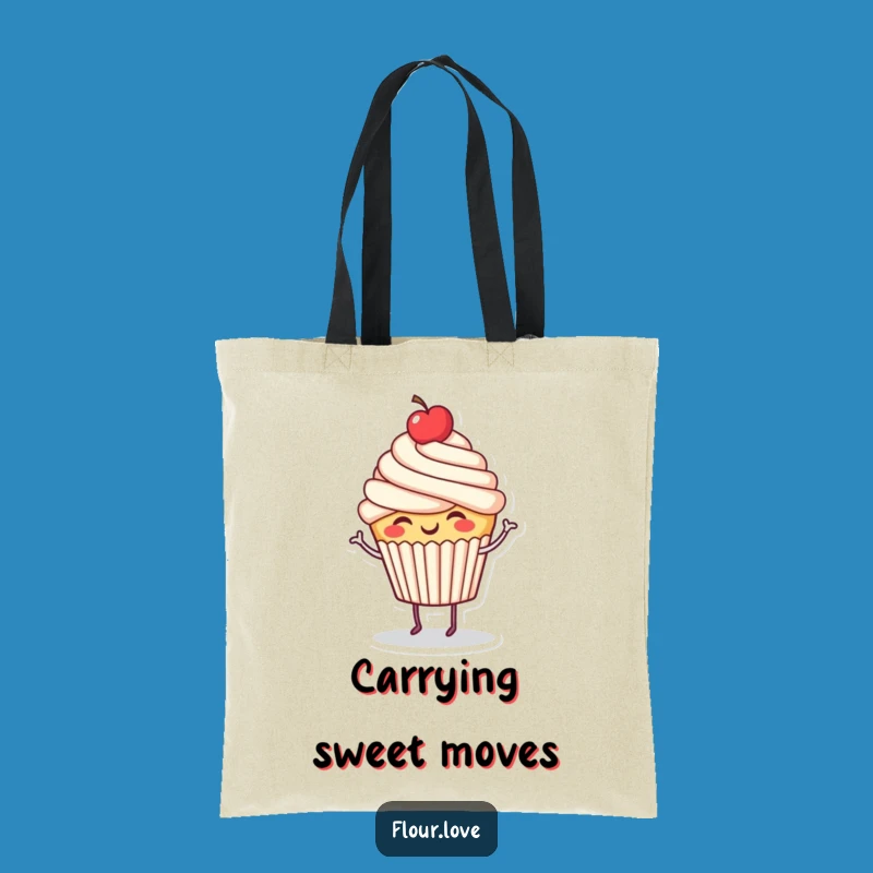 Funny Cupcake Dance Tote Bag: Carry Your Cheer and Sweet Treats